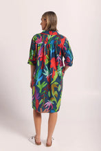 Load image into Gallery viewer, Wear Colour Cotton Gathered Back Shirtdress Jungle Boogie
