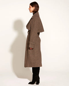 Fate + Becker You Read My Mind Trench Houndstooth