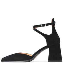 Load image into Gallery viewer, EOS Zan Black Suede Leather