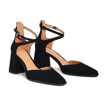 Load image into Gallery viewer, EOS Zan Black Suede Leather