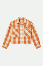 Load image into Gallery viewer, Brixton Utopia Overshirt Tangerine Gingham