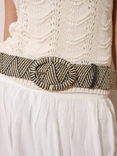 Load image into Gallery viewer, Angels Whisper Woven Oval Buckle Straw Belt Multi
