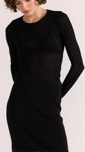 Load image into Gallery viewer, Staple The Label Asta Sheer Knit Top Black