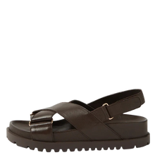 Load image into Gallery viewer, Django & Juliette Ubari Sandals Chocolate Leather