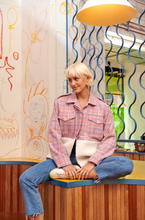 Load image into Gallery viewer, Barry Made Roy Shacket Pink Check