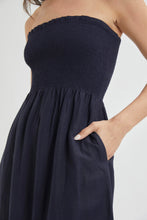 Load image into Gallery viewer, Rolla&#39;s Bella Dress Linen Navy
