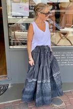 Load image into Gallery viewer, Miss Rose Sister Violet A Date With Mabel Skirt Black Washed