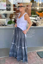 Load image into Gallery viewer, Miss Rose Sister Violet A Date With Mabel Skirt Black Washed