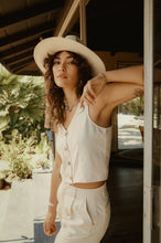 Load image into Gallery viewer, Brixton Polanco Tank White Smoke