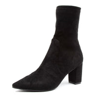 Load image into Gallery viewer, Django & Juliette Nider Black Microsuede