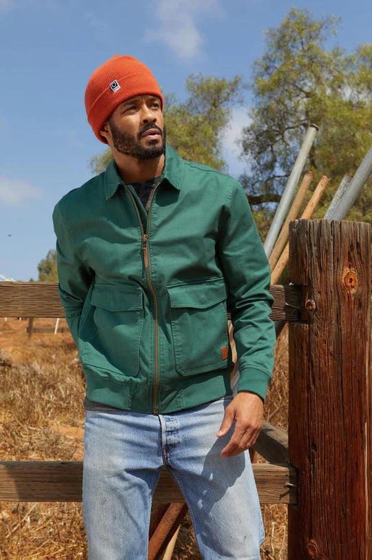 Green on sale work jacket