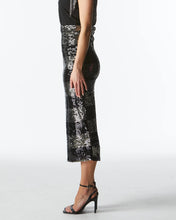 Load image into Gallery viewer, Fate + Becker Wild Ones Skirt Black Gunmetal Stripe