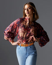 Load image into Gallery viewer, Fate + Becker Berry Kiss Blouse Floral