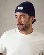 Load image into Gallery viewer, McTavish Fisherman Beanie Blue Multi