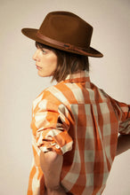 Load image into Gallery viewer, Brixton Utopia Overshirt Tangerine Gingham