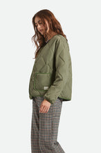 Load image into Gallery viewer, Brixton Delilah Quilted Jacket Olive Surplus