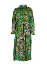 Load image into Gallery viewer, Olga de Polga Vivant Parisian Midi Wrap Dress Green Print
