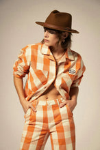 Load image into Gallery viewer, Brixton Utopia Overshirt Tangerine Gingham