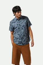 Load image into Gallery viewer, Brixton Charter Print S/S Washed Navy/Azure Blue Floral