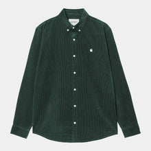 Load image into Gallery viewer, Carhartt WIP L/S Madison Fine Cord Shirt Conifer / Wax