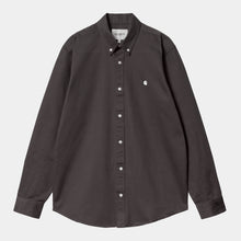 Load image into Gallery viewer, Carhartt WIP L/S Madison Shirt Charcoal/White
