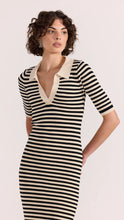 Load image into Gallery viewer, Staple The Label Lana Stripe Knit Dress Black/Cream