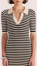 Load image into Gallery viewer, Staple The Label Lana Stripe Knit Dress Black/Cream