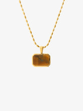 Load image into Gallery viewer, Lustre & Sage Voyager Tiger Eye Necklace Gold
