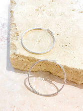 Load image into Gallery viewer, Lustre & Sage Classic 50mm Sterling Silver Plated Hoops