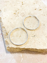 Load image into Gallery viewer, Lustre & Sage Classic 50mm Sterling Silver Plated Hoops