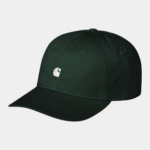 Load image into Gallery viewer, Carhartt WIP Madison Logo Cap Conifer/White