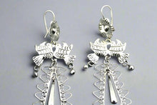 Load image into Gallery viewer, Makers & Providers Flower & Birds Long Drop Earrings