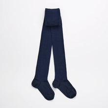 Load image into Gallery viewer, Lamington Merino Wool Textured Knit Tights Night