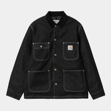 Load image into Gallery viewer, Carhartt WIP OG Chore Coat Black/Black (one wash)