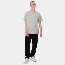 Load image into Gallery viewer, Carhartt WIP S/S Chase T-Shirt Grey Heather/Gold