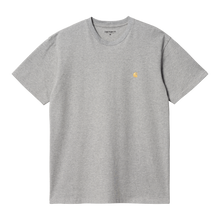 Load image into Gallery viewer, Carhartt WIP S/S Chase T-Shirt Grey Heather/Gold