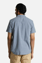Load image into Gallery viewer, Brixton Charter Print S/S Shirt Flint Stone Blue Micro