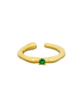 Load image into Gallery viewer, Tiger Tree RKJ2519E Gold Emerald Scarlett Ring
