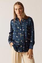 Load image into Gallery viewer, Rubyyaya Puppy Love Shirt Navy