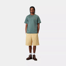 Load image into Gallery viewer, Carhartt WIP S/S Chase T-Shirt Silver Pine/Gold