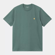 Load image into Gallery viewer, Carhartt WIP S/S Chase T-Shirt Silver Pine/Gold