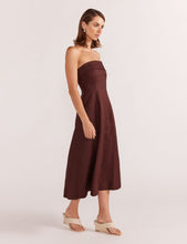 Load image into Gallery viewer, Staple The Label Ellison Strapless Dress Espresso