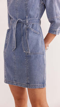 Load image into Gallery viewer, Staple The Label Nina Denim Mini Dress Vintage Blue