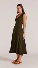 Load image into Gallery viewer, Staple The Label Alder Midi Dress Khaki
