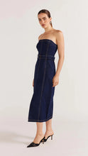 Load image into Gallery viewer, Staple The Label Vara Strapless Denim Dress Indigoz
