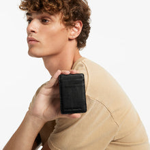 Load image into Gallery viewer, Status Anxiety Flip Wallet Black Leather