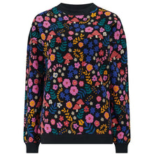 Load image into Gallery viewer, Sugarhill Brighton Noah Sweatshirt Black/Multi Toadstool Floral
