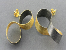 Load image into Gallery viewer, Makers & Providers Infinity Ribbon Stud Earrings