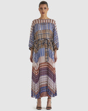 Load image into Gallery viewer, Fate + Becker Rays Dress Navy Check