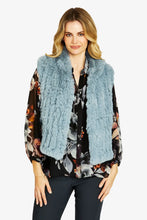 Load image into Gallery viewer, Pingpong Arlo Faux Fur Vest Bluebell